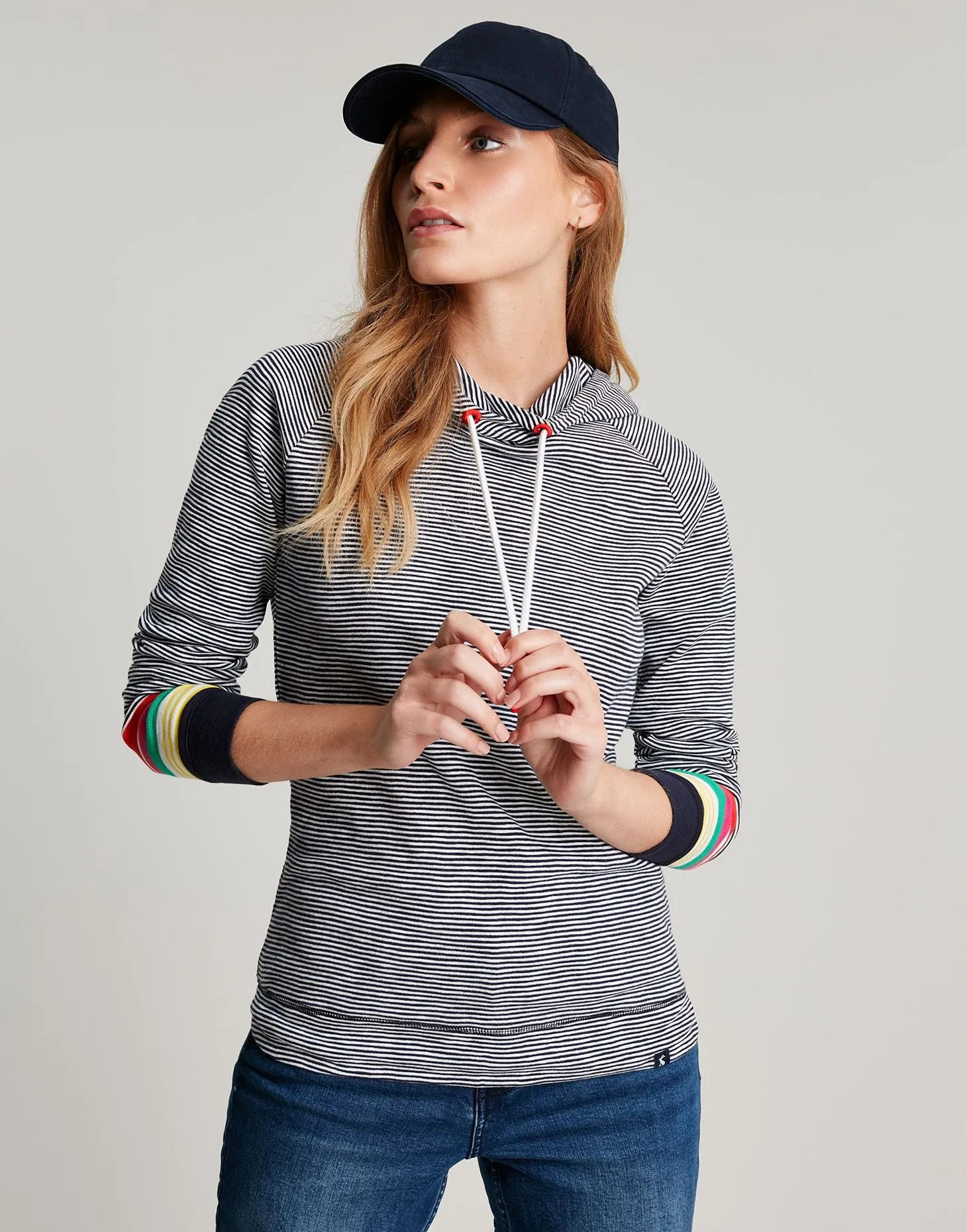 Joules | Marlston Stripe Hooded Sweatshirt | Women's