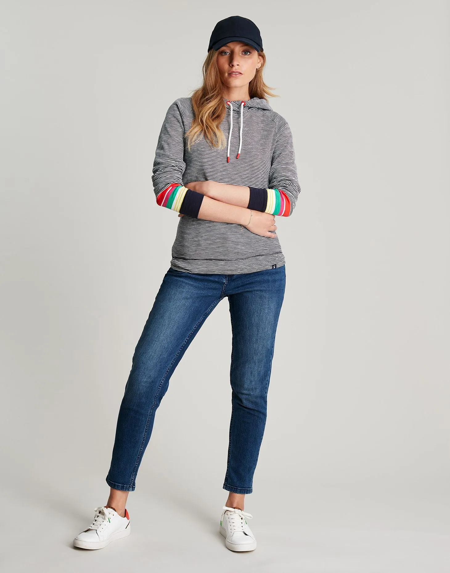 Joules | Marlston Stripe Hooded Sweatshirt | Women's