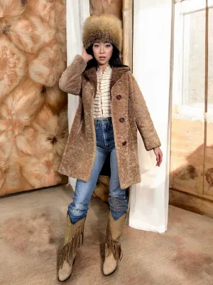 Joyce, 70s two tone teddy coat