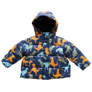 Kids Pete Puffer -Navy T-Rex