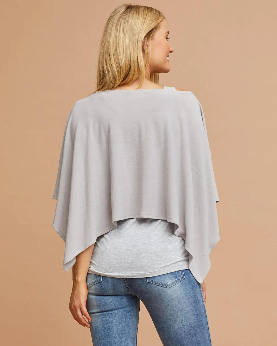 Knit Breastfeeding Cover - Grey