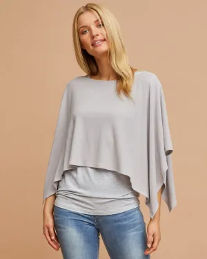 Knit Breastfeeding Cover - Grey