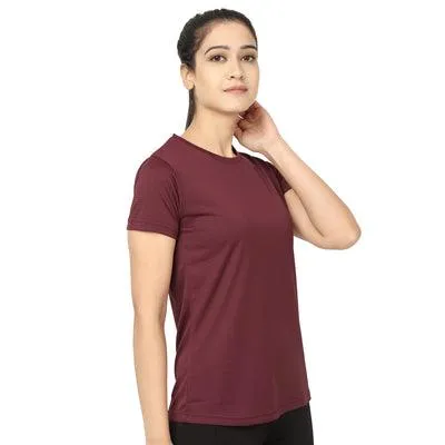 Kronos DRI-FIT Crew Neck Tee | Women's | Majestic Red | KIBI Sports