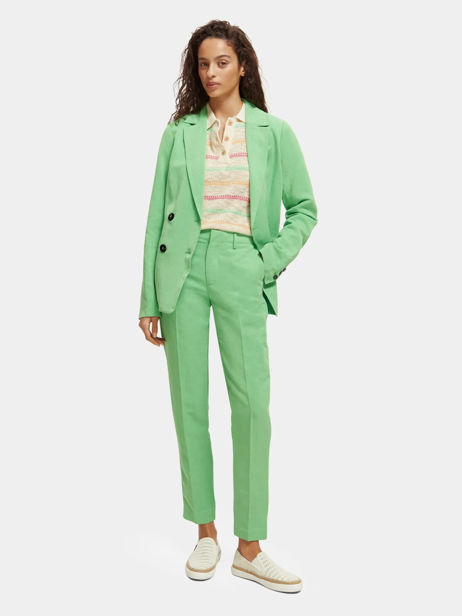 Lowry mid-rise slim summer event pants