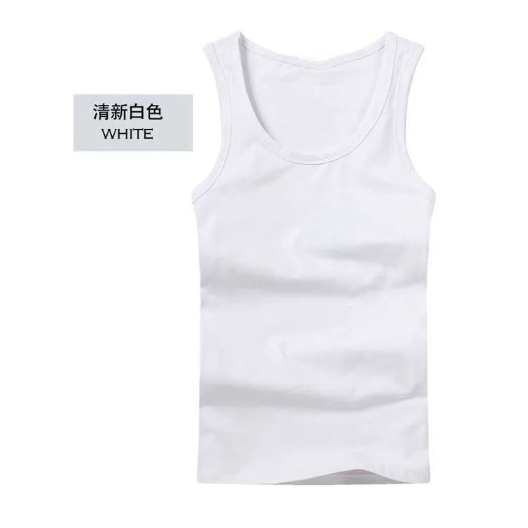 Men Slim Look Tank Top Breathable Sporty Youth Summer Fitted Matching Tank Top