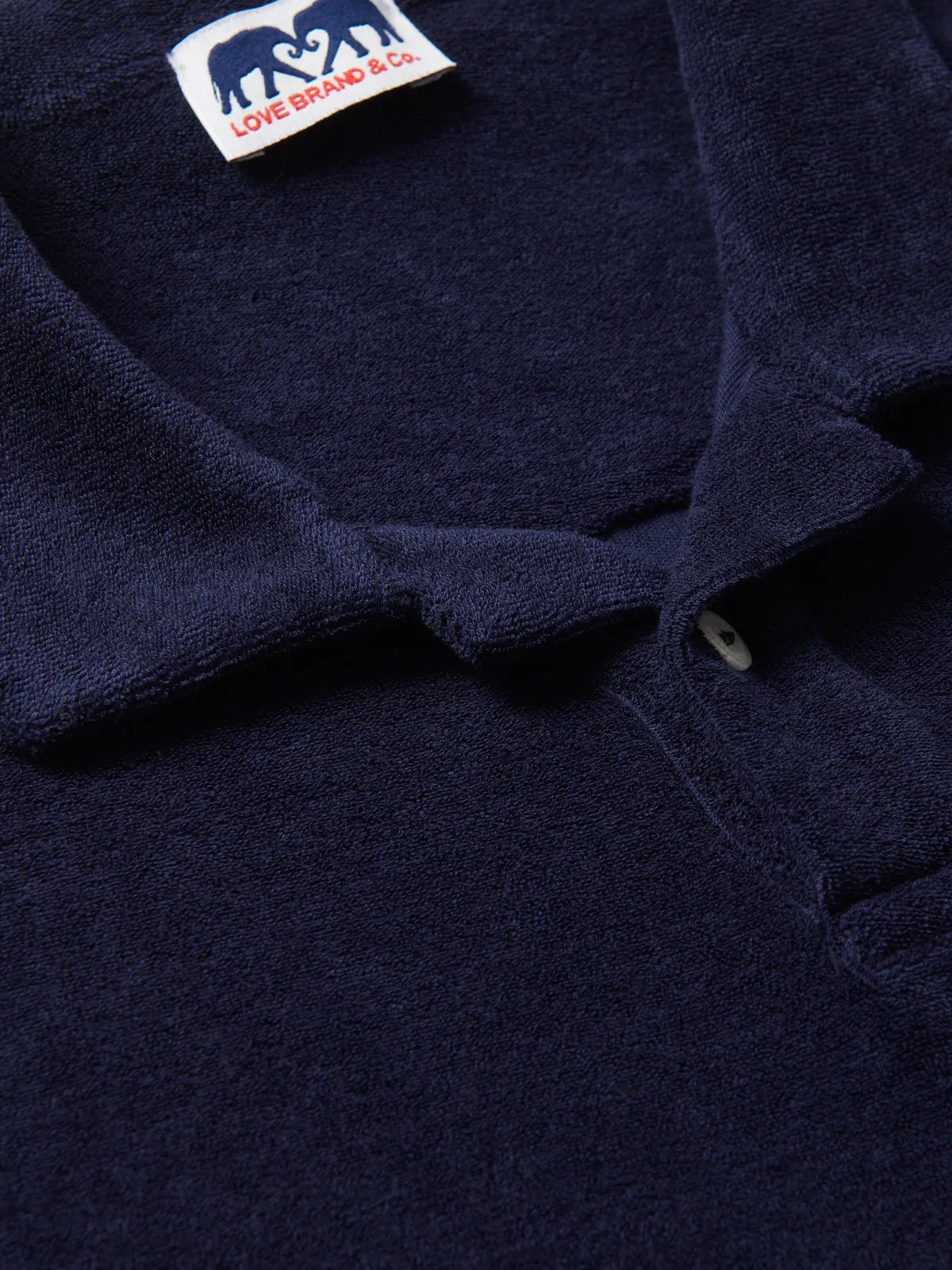 Men's Navy Blue Powell Terry Polo Shirt