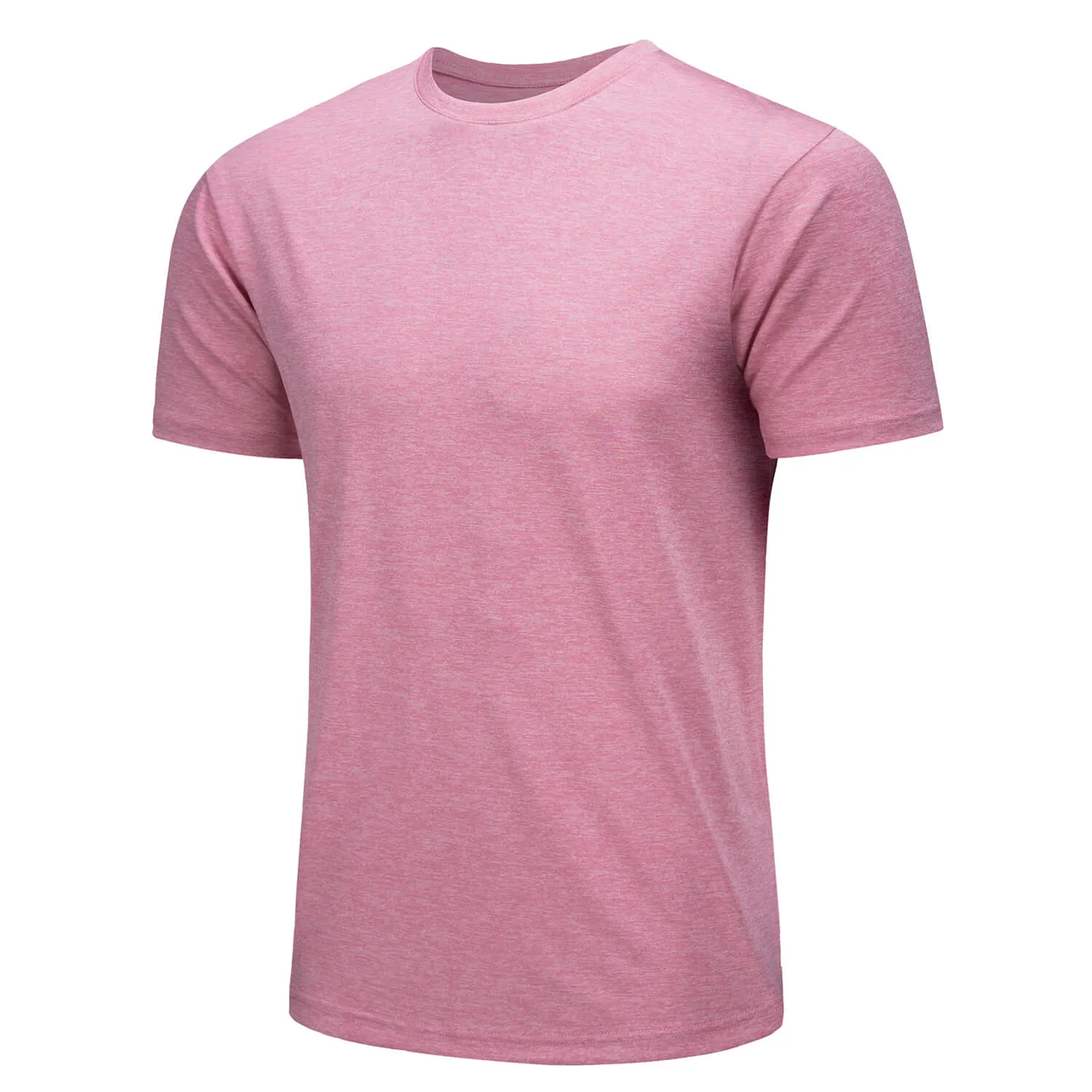 Men's Quick-Dry Solid Round Neck T-shirt