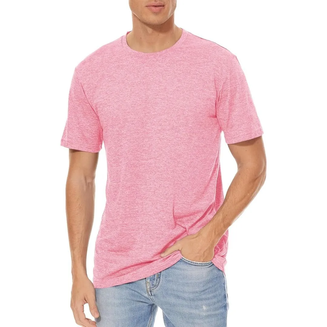 Men's Quick-Dry Solid Round Neck T-shirt