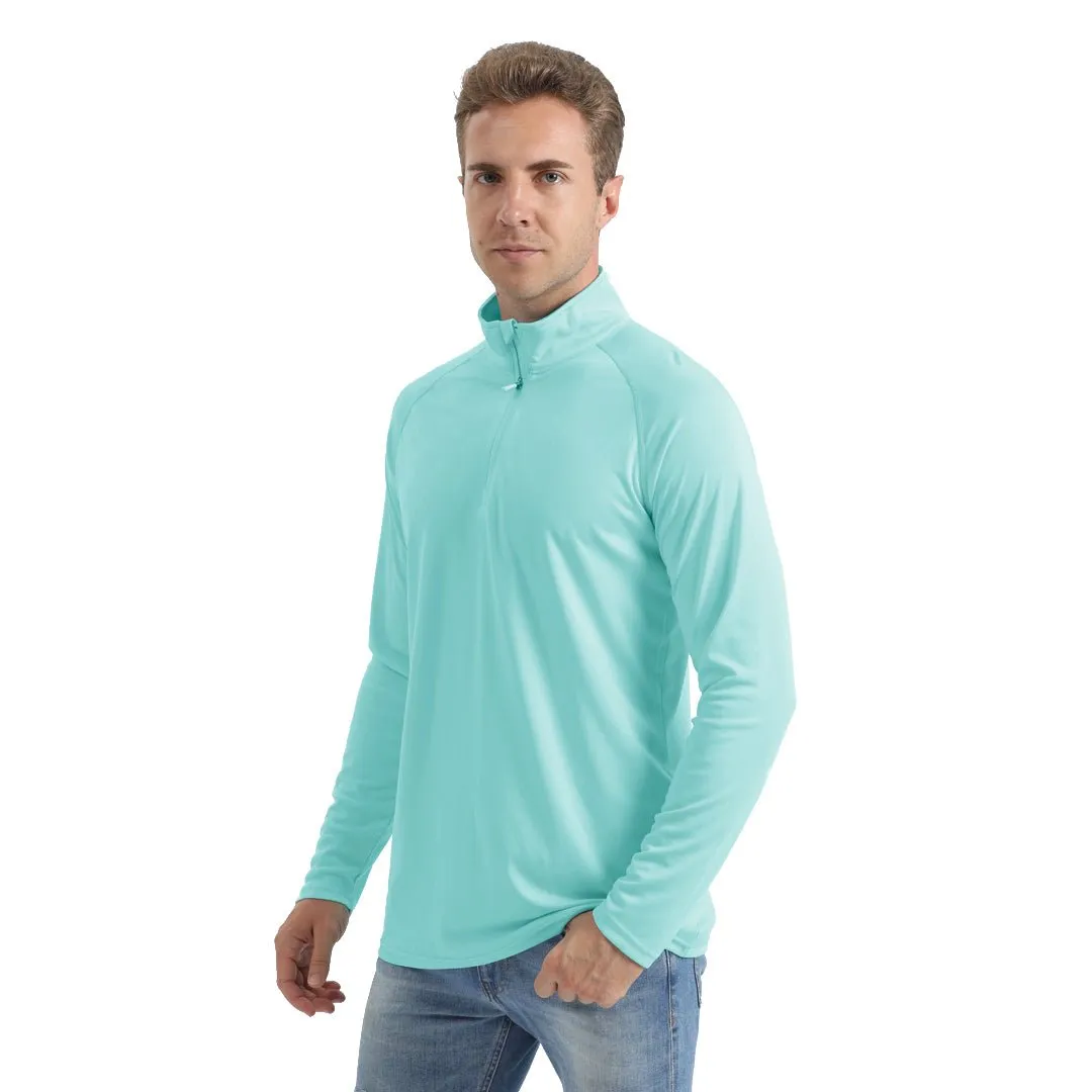 Men's Sun Protective Quick-Dry Stand Collar UV Long Sleeve Shirts