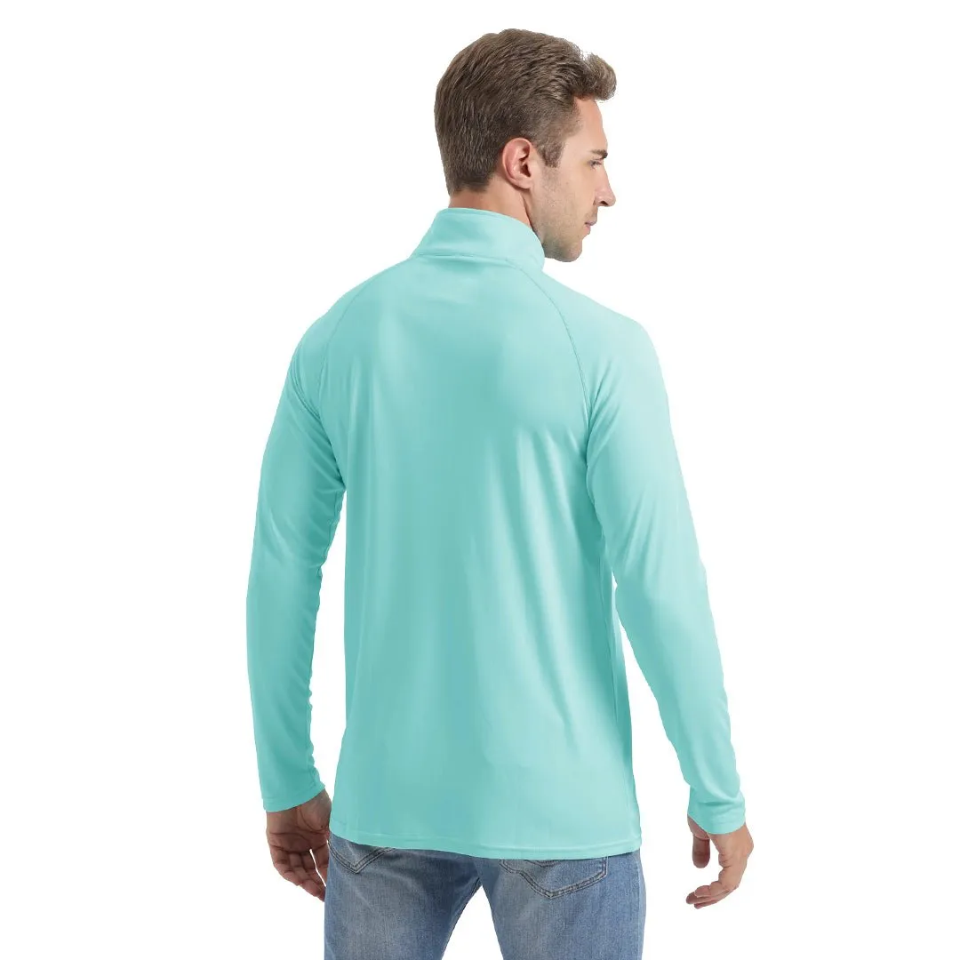 Men's Sun Protective Quick-Dry Stand Collar UV Long Sleeve Shirts