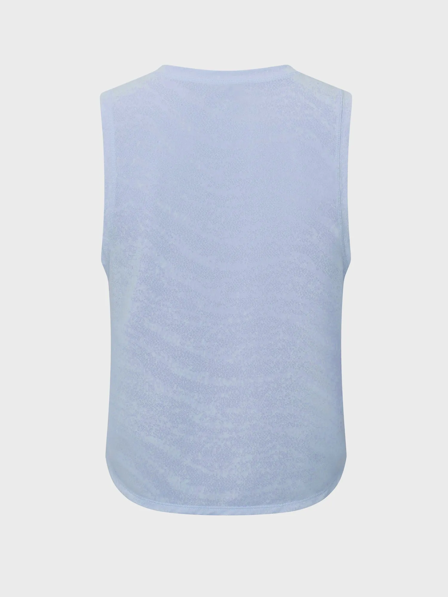 Midsize Jacquard Strappy Sleeveless Loose Breathable Fitness Sports Tank Top