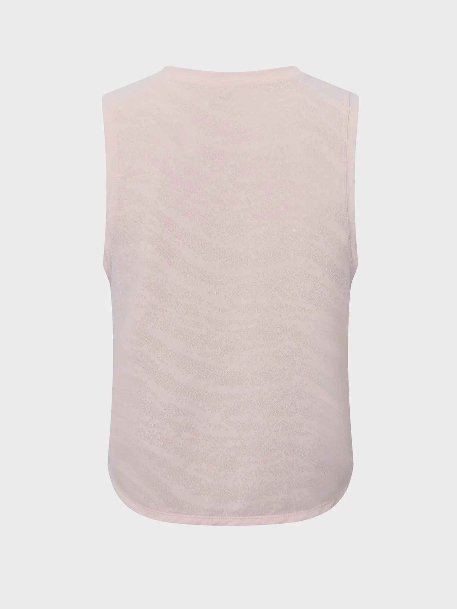 Midsize Jacquard Strappy Sleeveless Loose Breathable Fitness Sports Tank Top