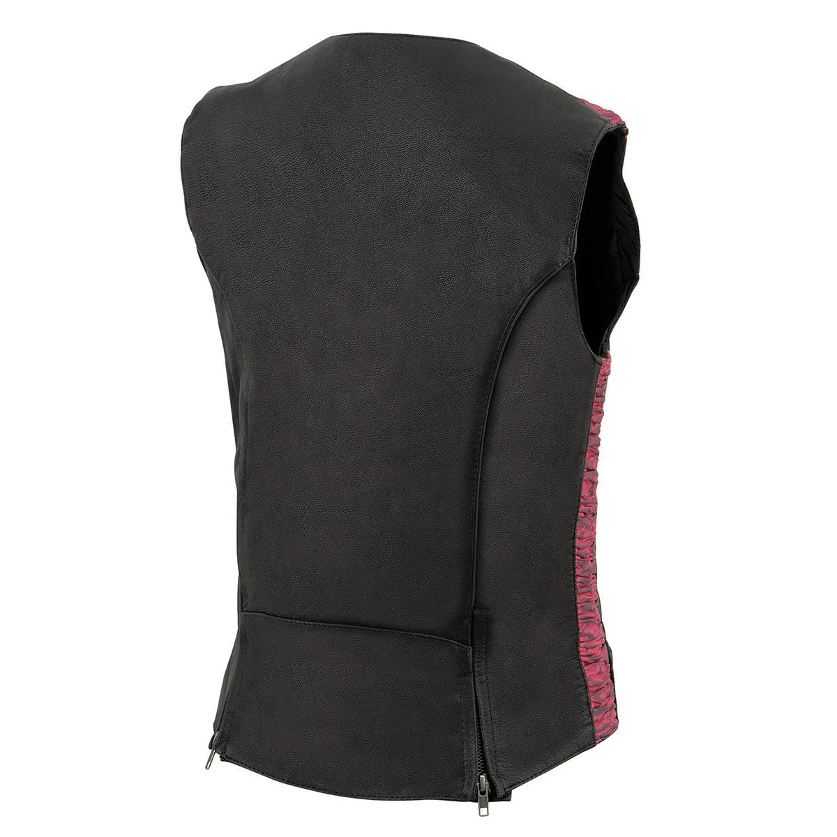 Milwaukee Leather MLL4571 Women's Black and Pink Lightweight
