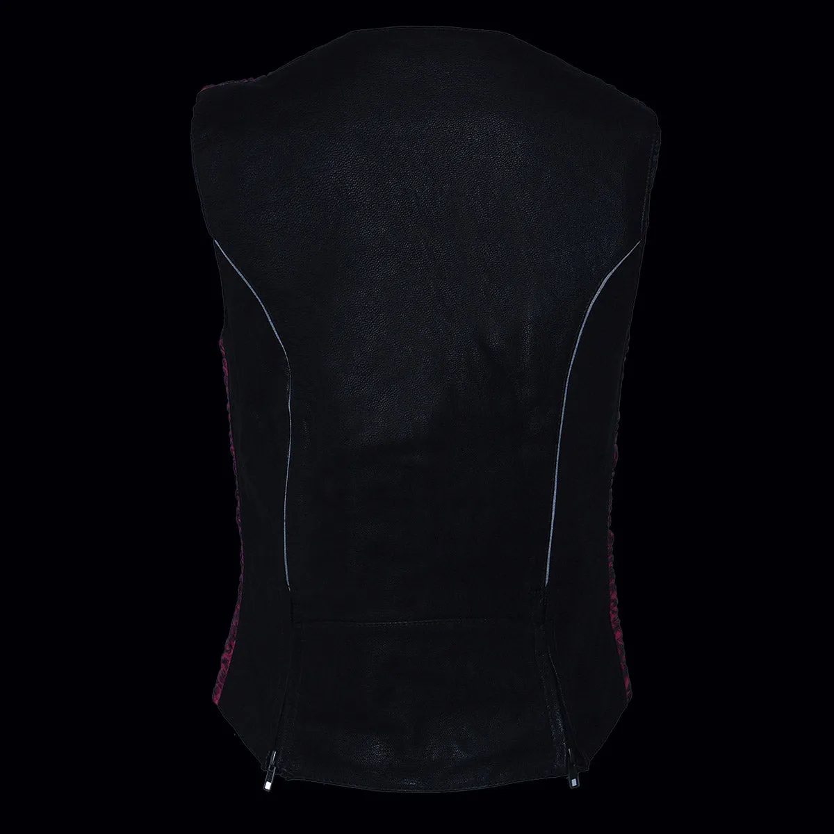 Milwaukee Leather MLL4571 Women's Black and Pink Lightweight