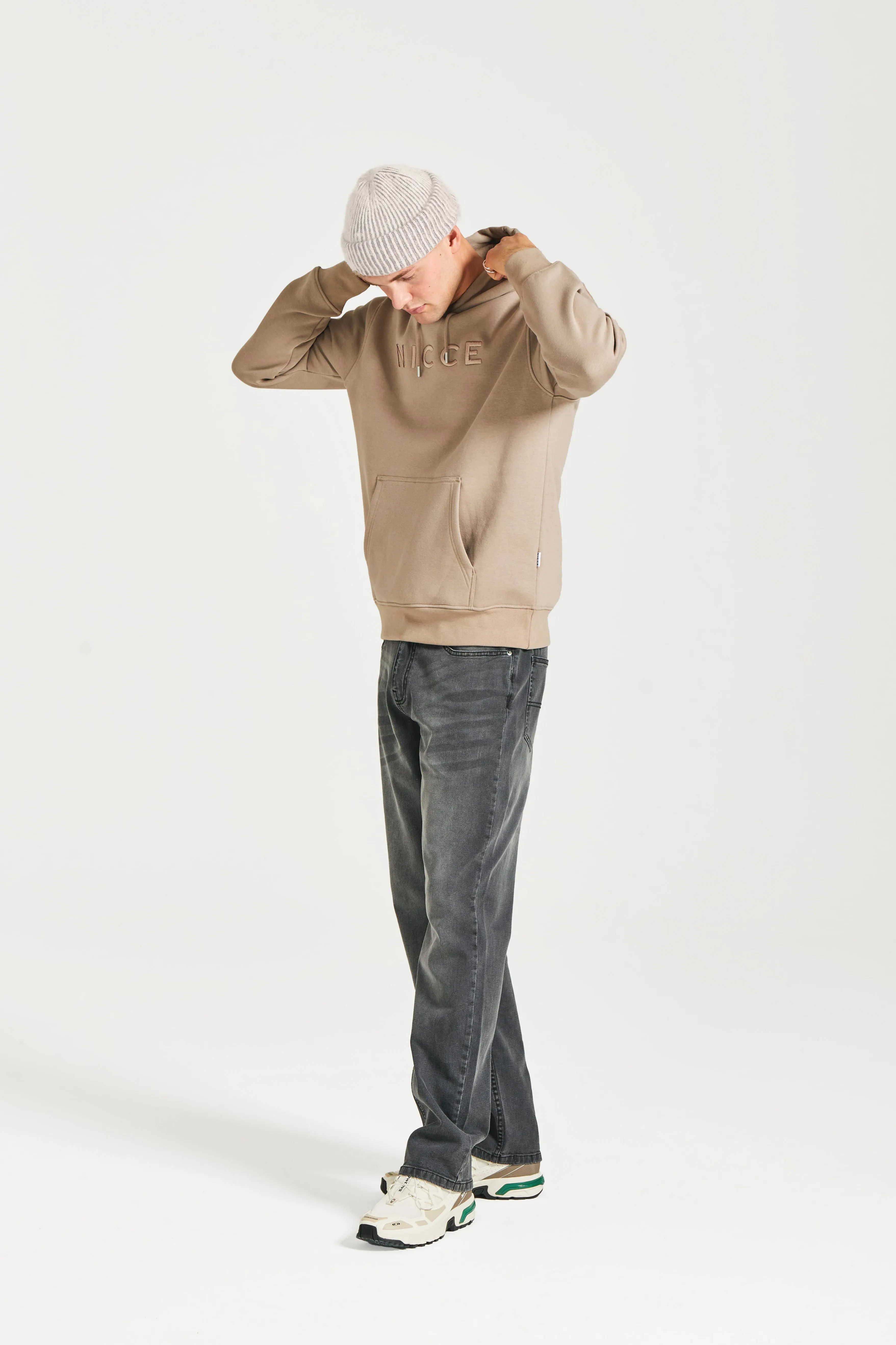NICCE Mens Mercury Hoodie | Taupe Zeal