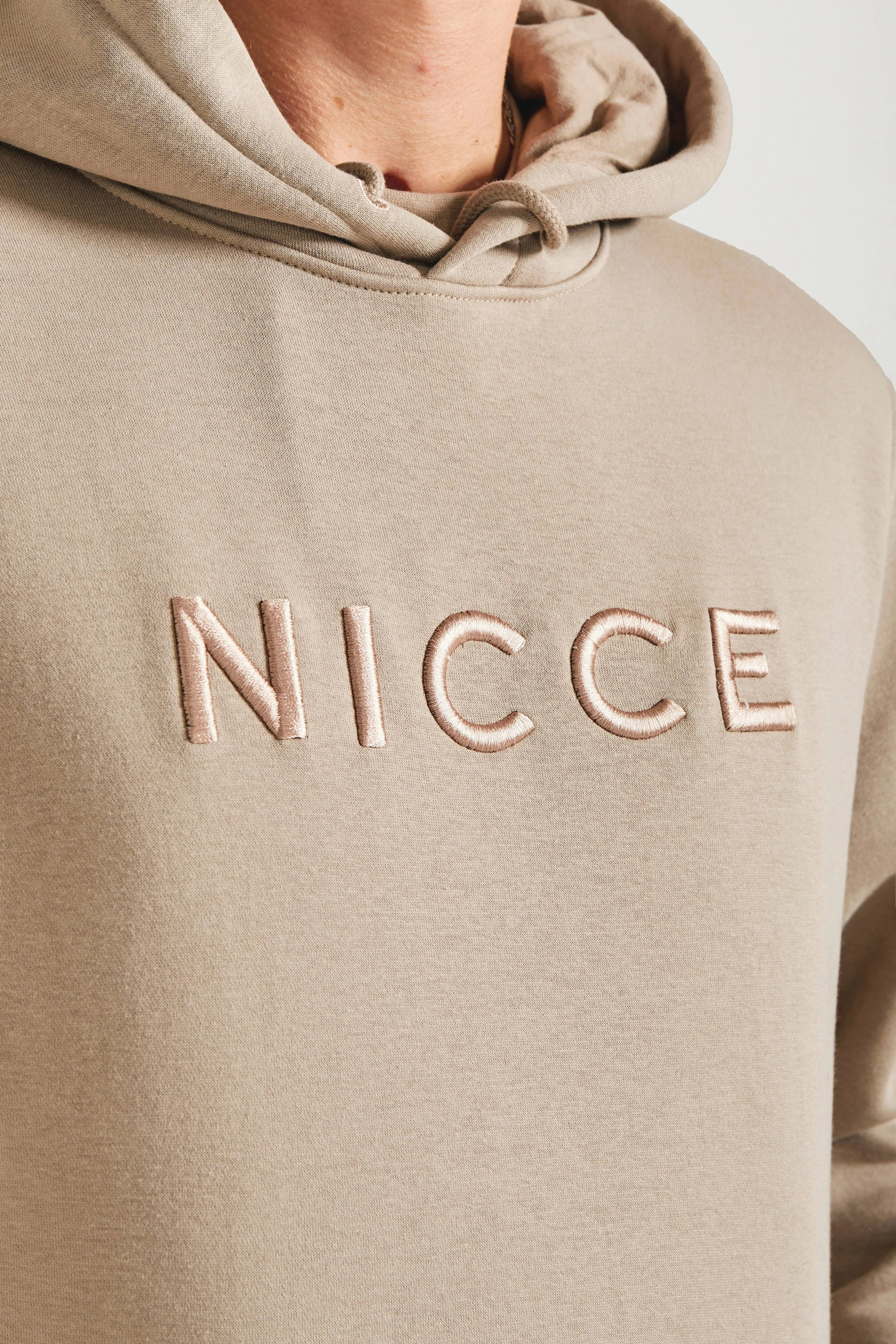 NICCE Mens Mercury Hoodie | Taupe Zeal