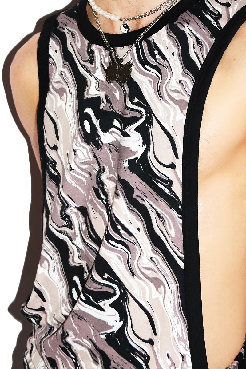 Oil Spill Low Arm Tank- Black