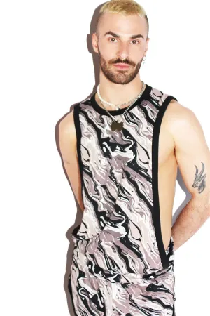 Oil Spill Low Arm Tank- Black
