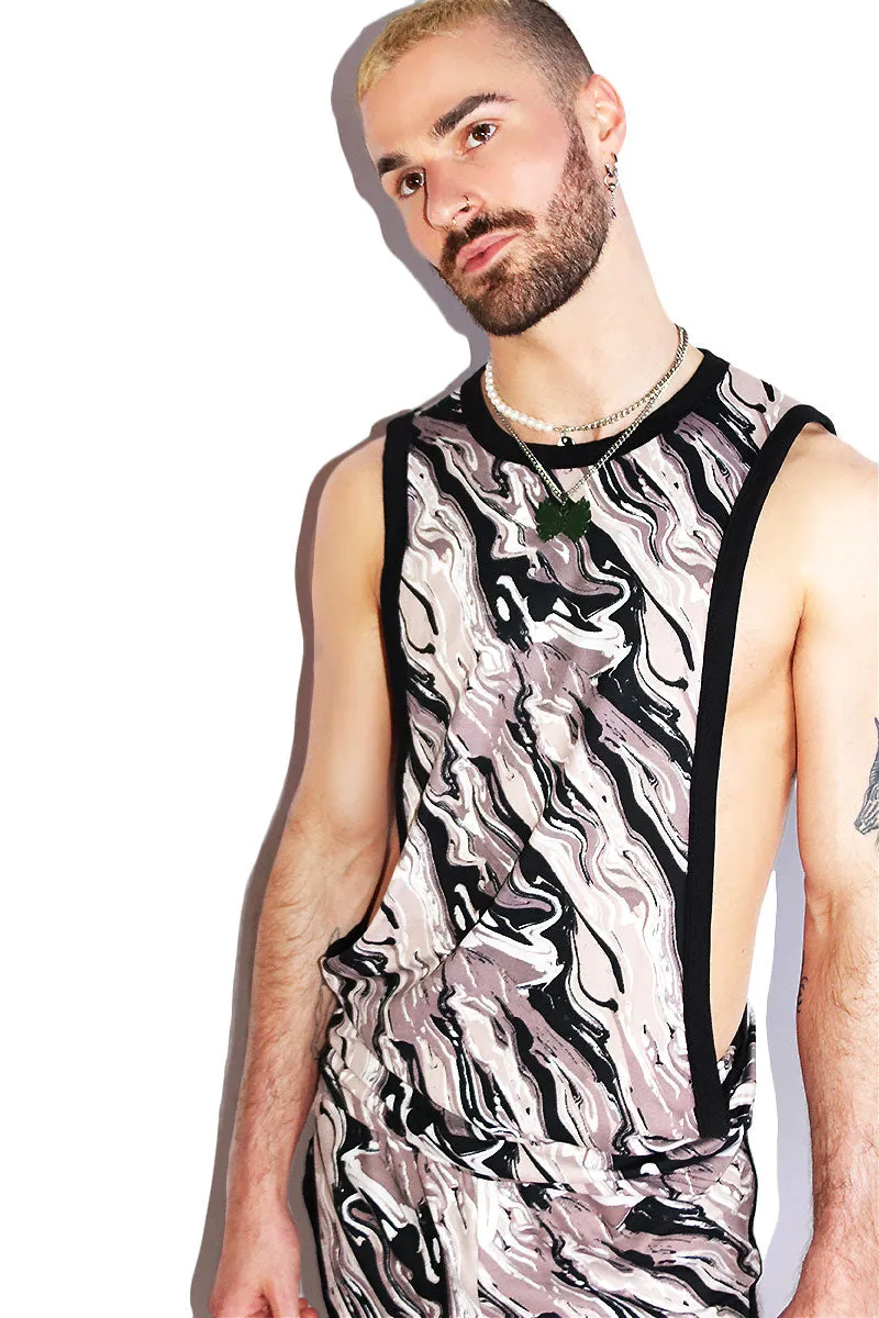 Oil Spill Low Arm Tank- Black