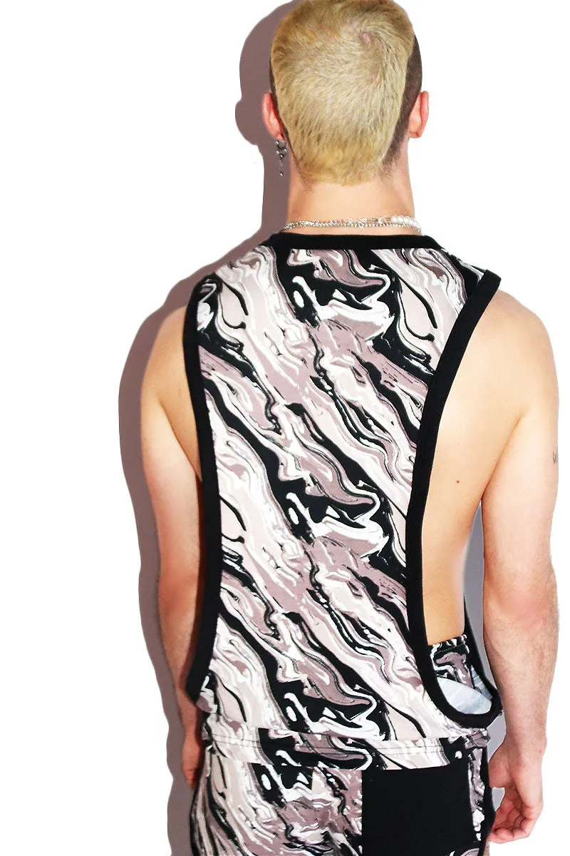 Oil Spill Low Arm Tank- Black