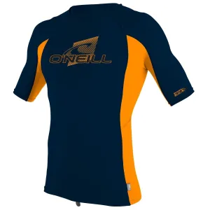 O'Neill Youth Premium Skins S/S Rash Vest - Abyss/Blaze/Abyss