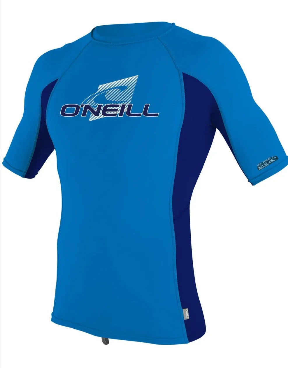 O'Neill Youth Premium Skins S/S Rash Vest - Ocean/Abyss