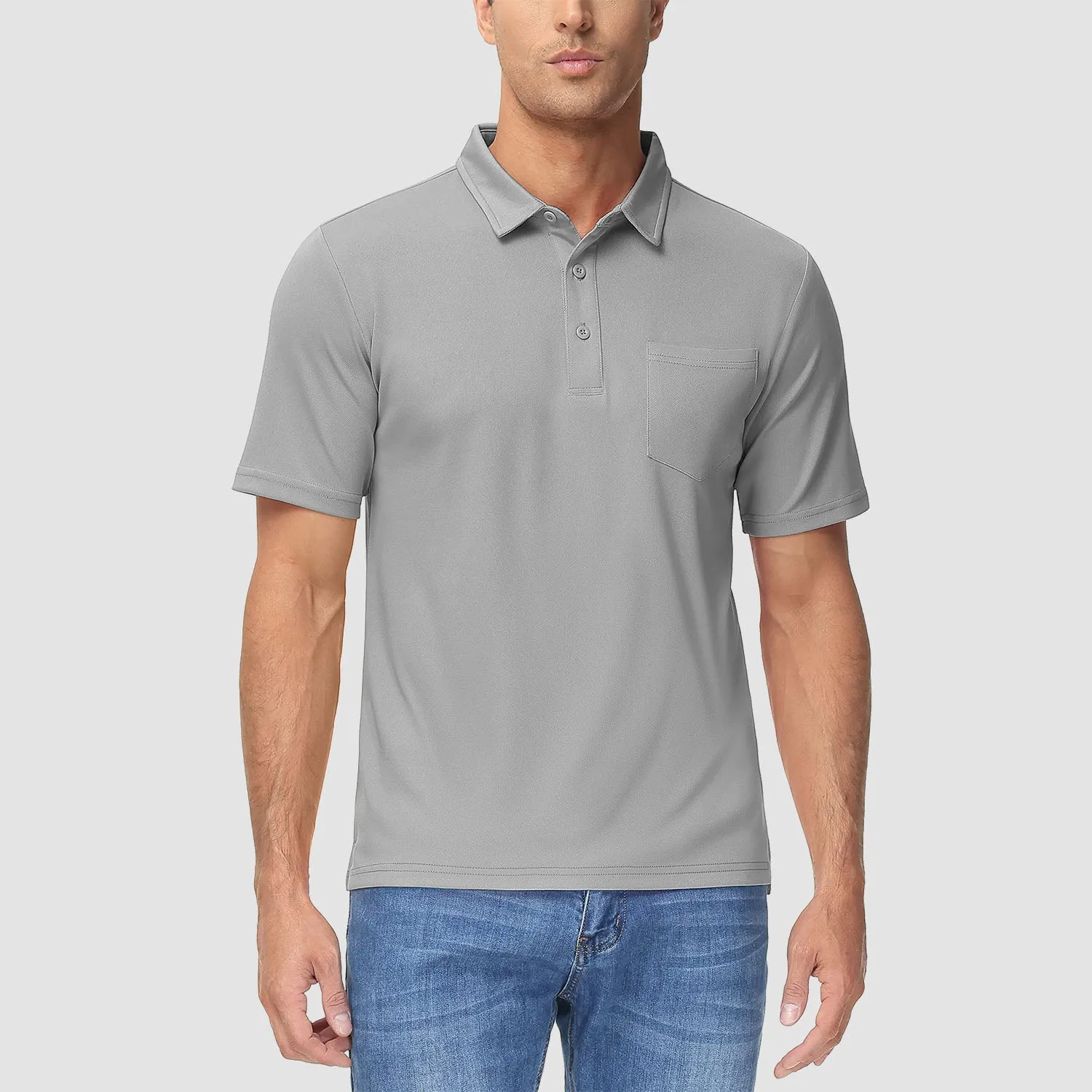 Polo Shirts for Men Short Sleeve  Golf Shirts Quick Dry with Pocket