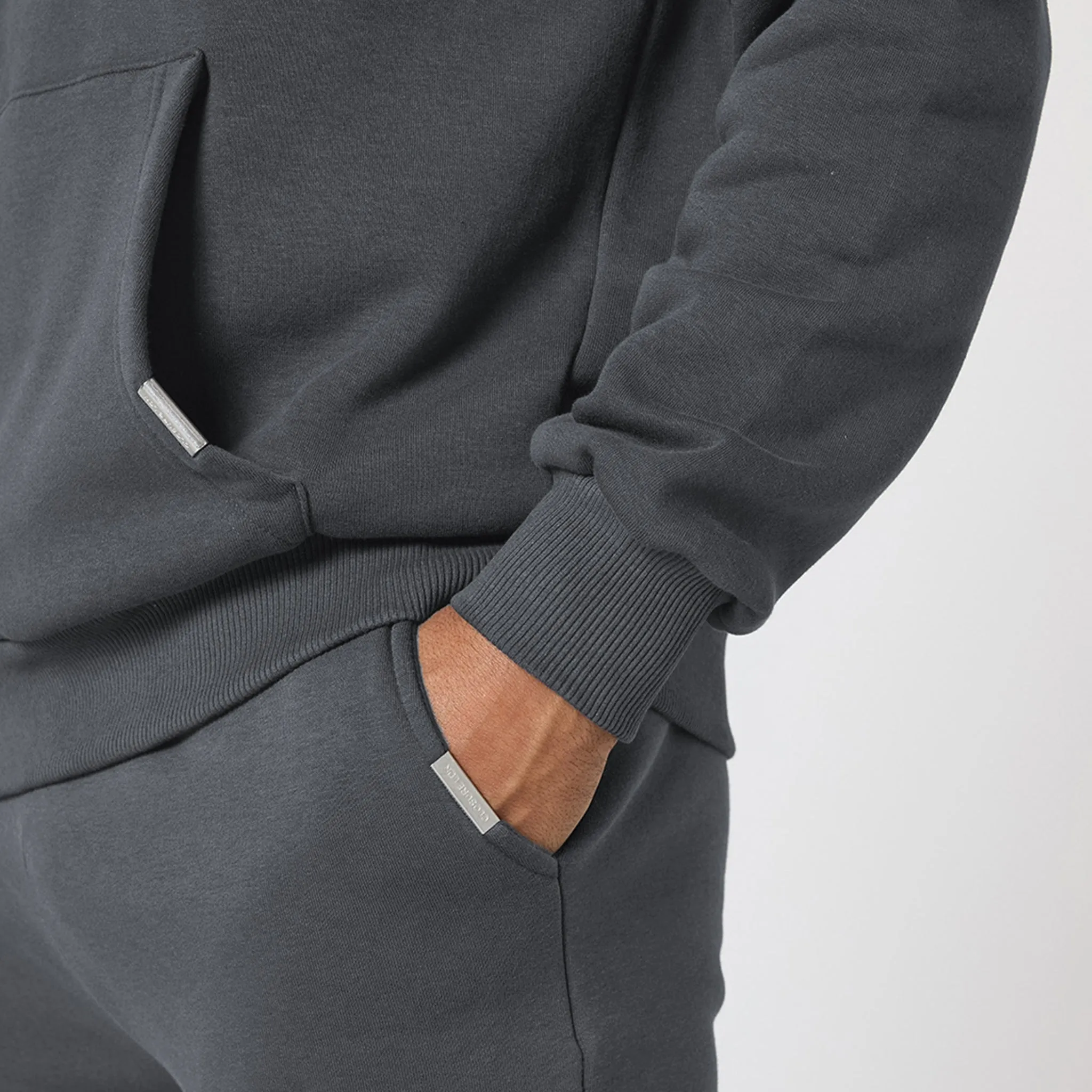 Relaxed Fit Open Hem Tracksuit | Graphite