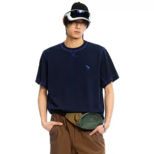 Stitch Quick Dry T-shirt in Dark Blue