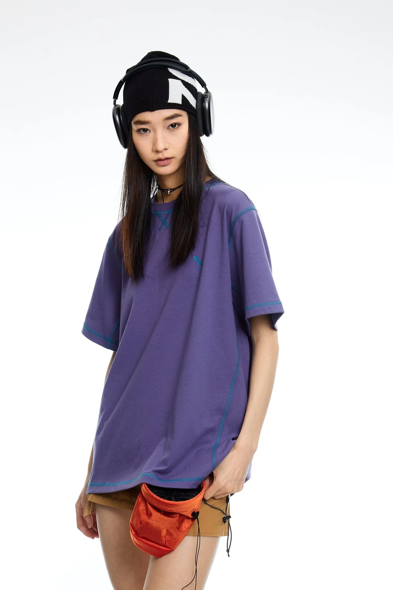 Stitch Quick Dry T-shirt in Purple