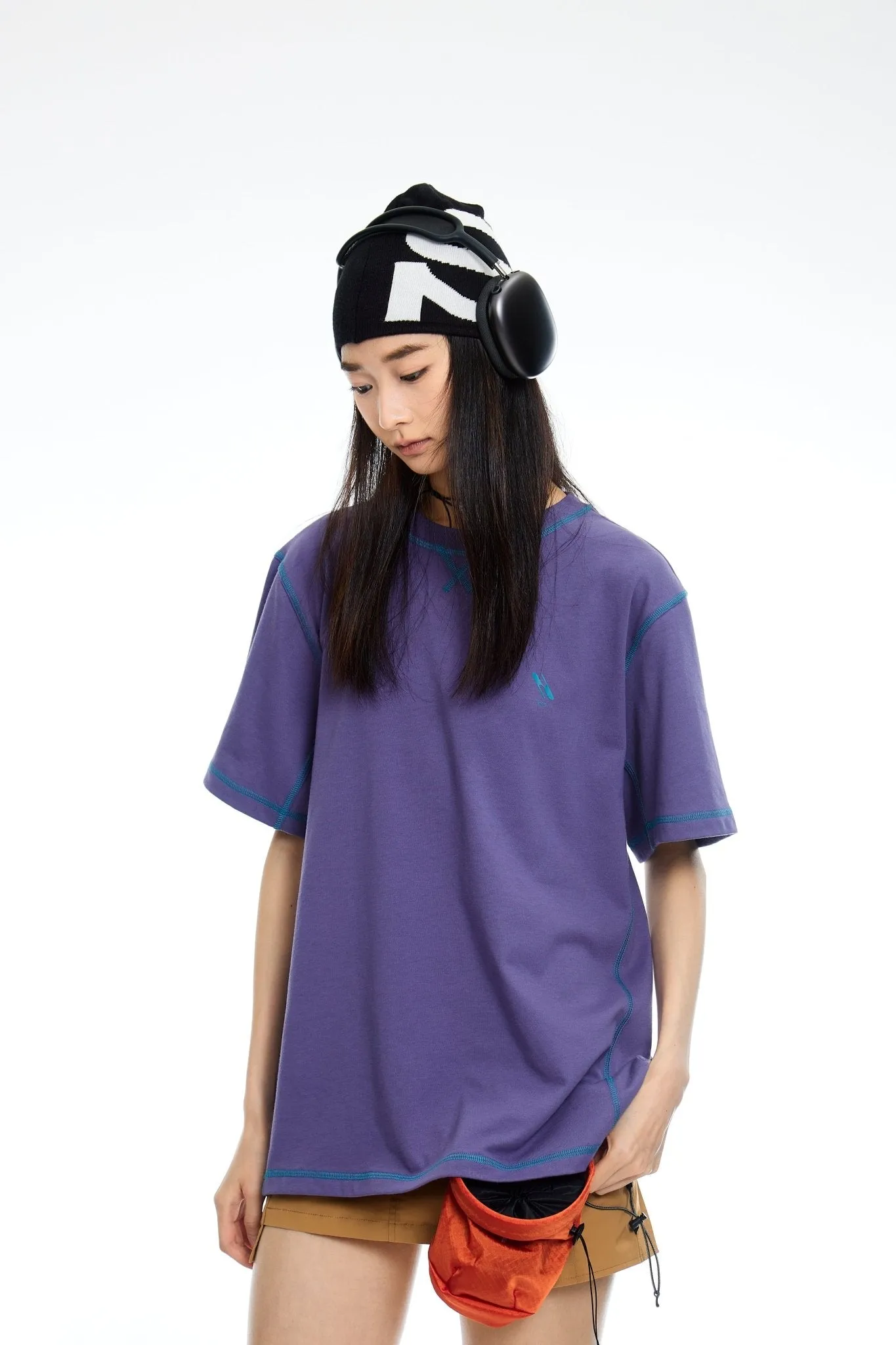Stitch Quick Dry T-shirt in Purple