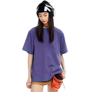 Stitch Quick Dry T-shirt in Purple