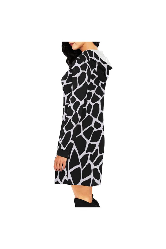 stones hood All Over Print Hoodie Mini Dress (Model H27)
