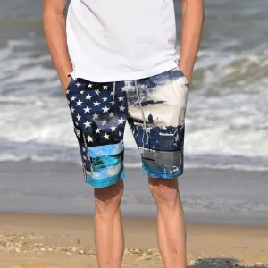 Straight Quick-Drying Thin Section Beach Men's Shorts