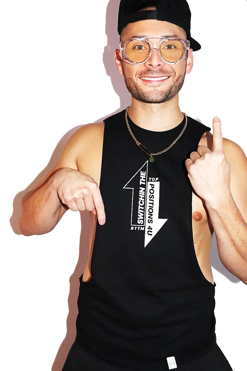 Switchin Positions Low Arm Shedder Tank- Black