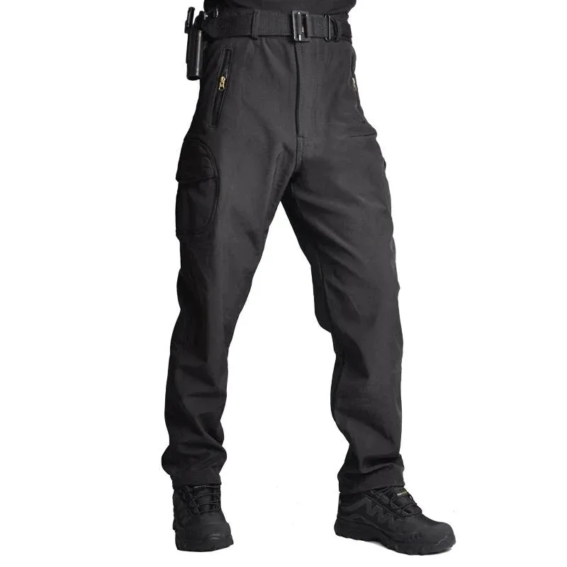 Tactical Mens Cargo Pants Quick-Drying Sharkskin Trousers