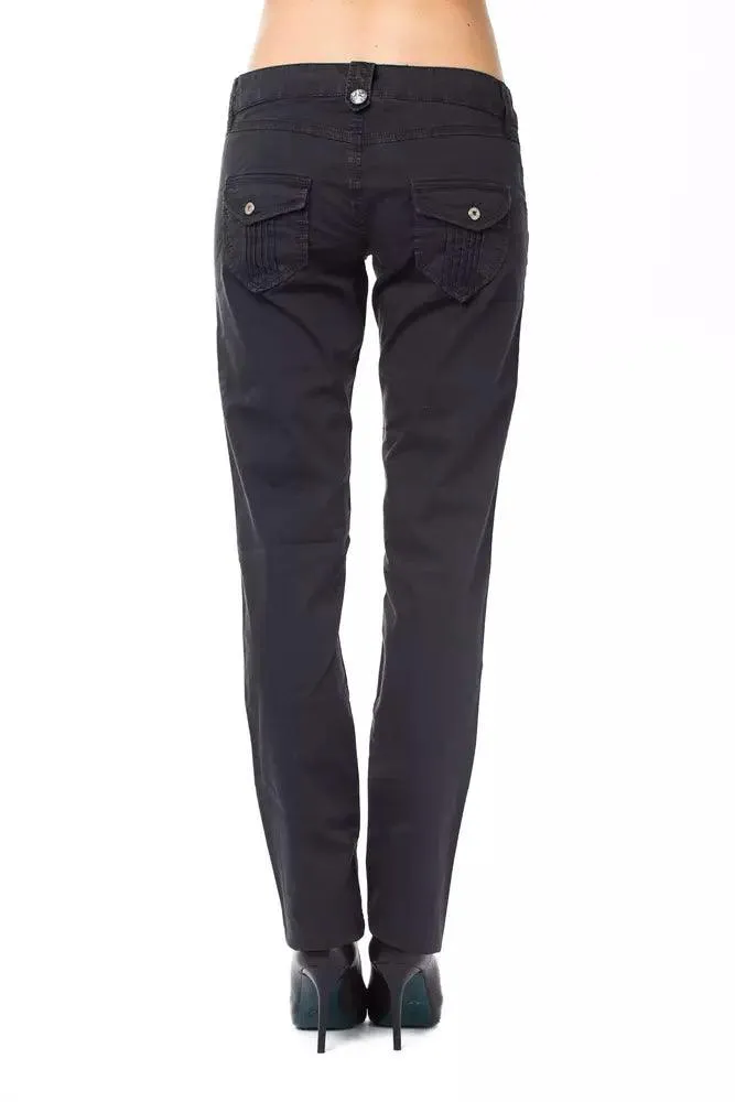 Ungaro Fever Blue Cotton Women Pants