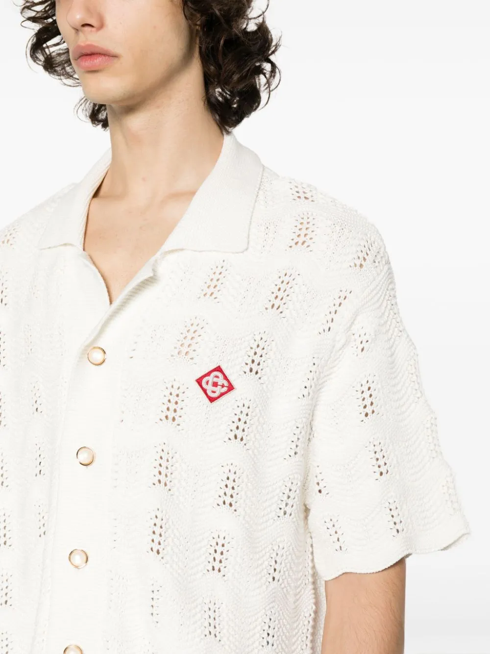 Wavy Gradient crochet shirt