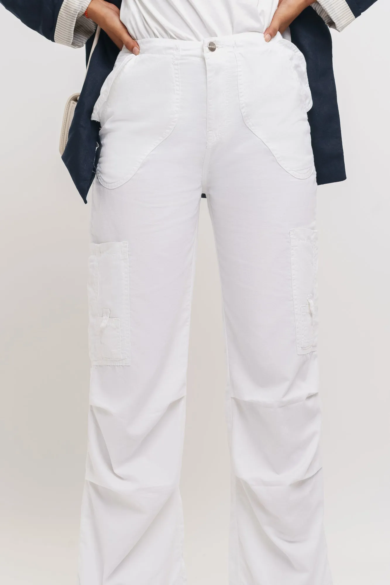 White Parachute Pants