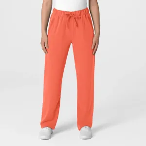 Wink Women's Stovepipe High-Low Hem Scrub Pant - Sugar Coral