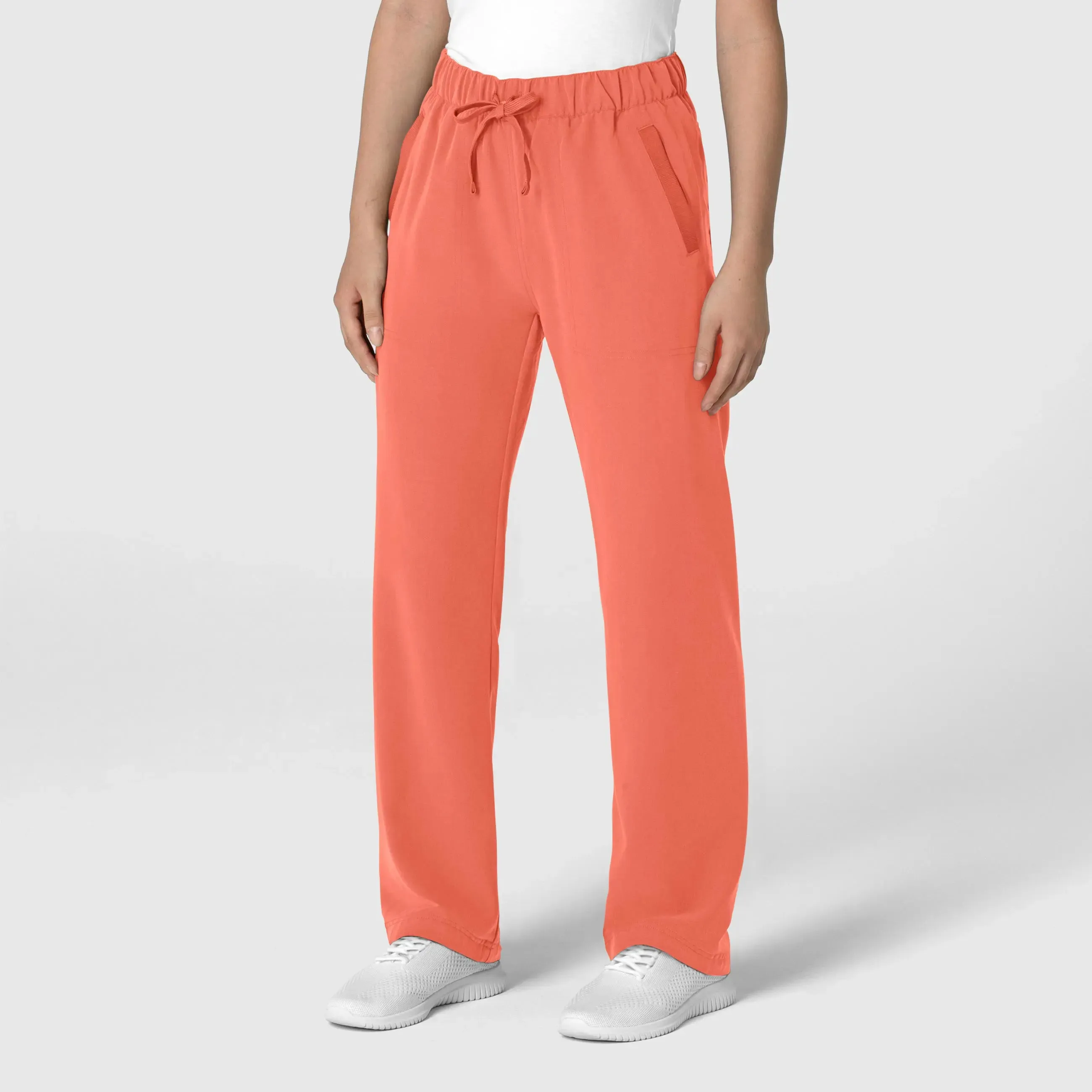 Wink Women's Stovepipe High-Low Hem Scrub Pant - Sugar Coral