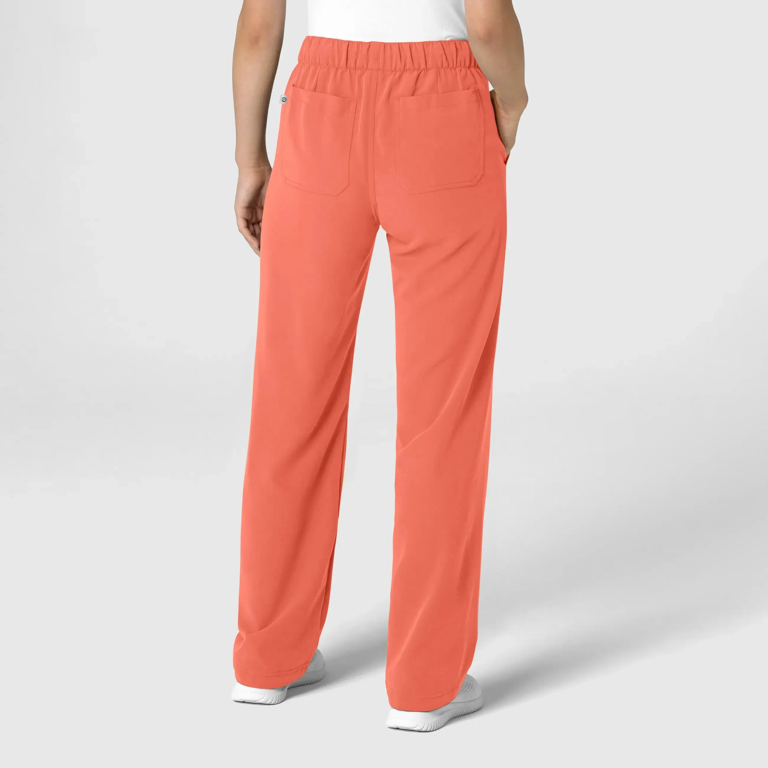 Wink Women's Stovepipe High-Low Hem Scrub Pant - Sugar Coral