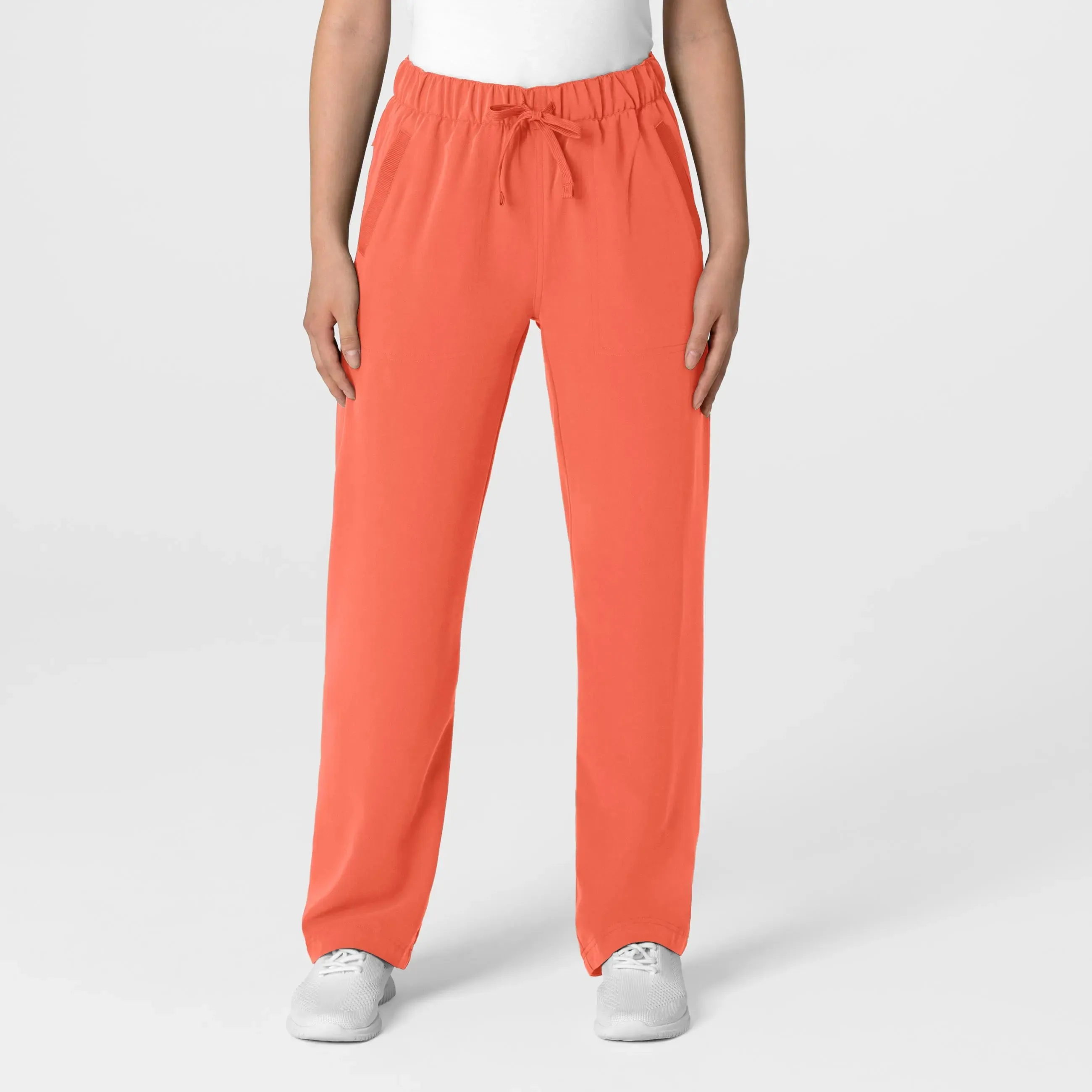 Wink Women's Stovepipe High-Low Hem Scrub Pant - Sugar Coral
