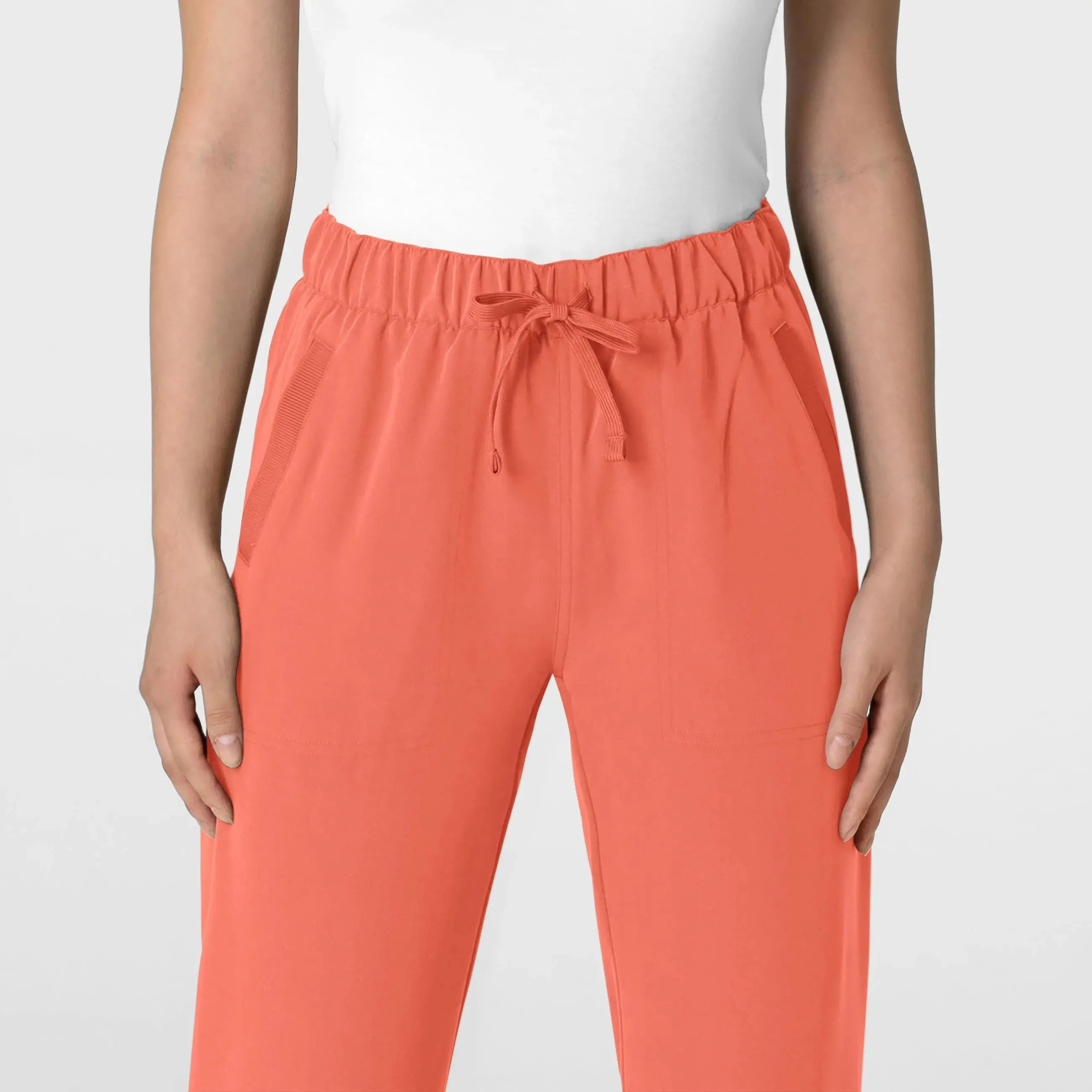 Wink Women's Stovepipe High-Low Hem Scrub Pant - Sugar Coral