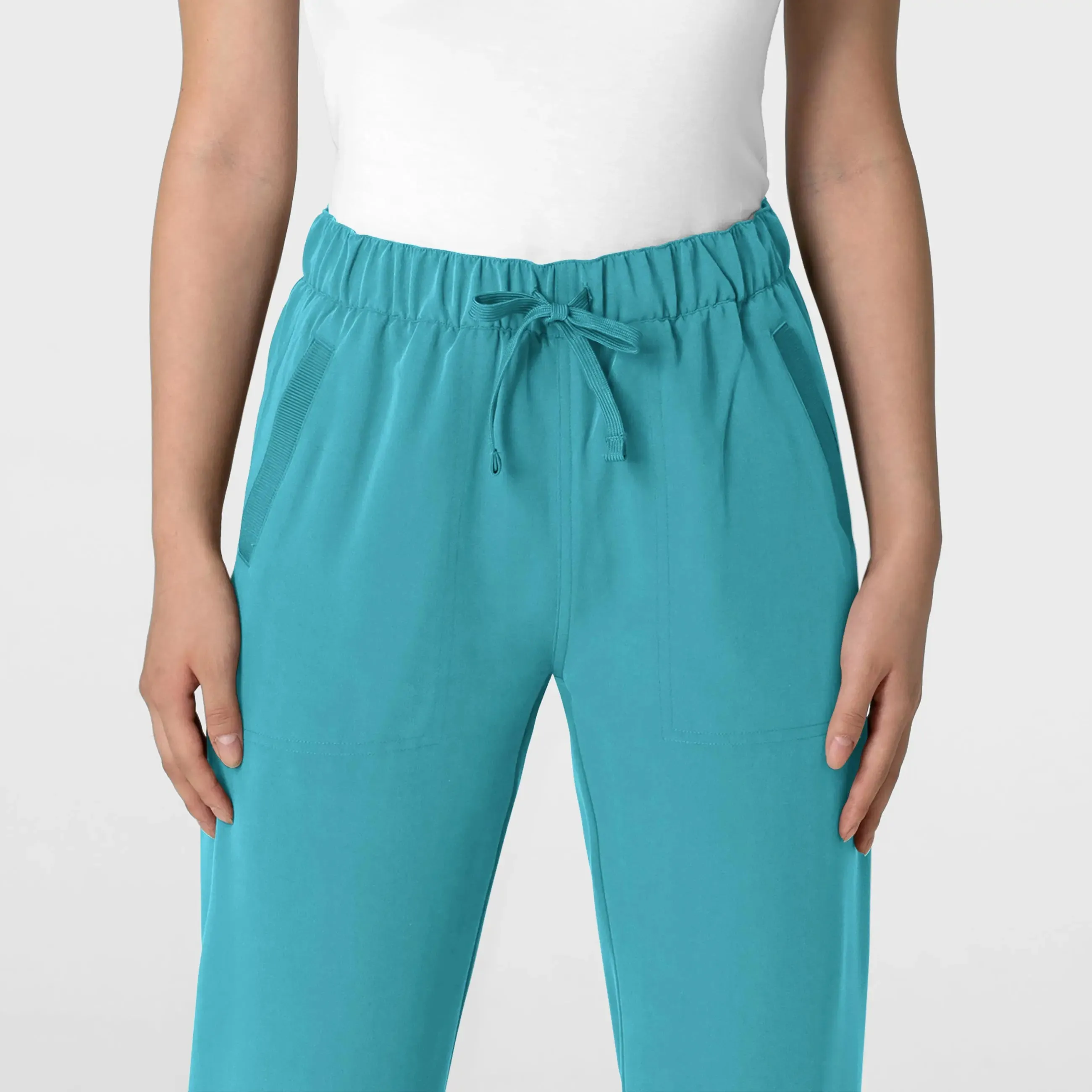 Wink Women's Stovepipe High-Low Hem Scrub Pant - Teal