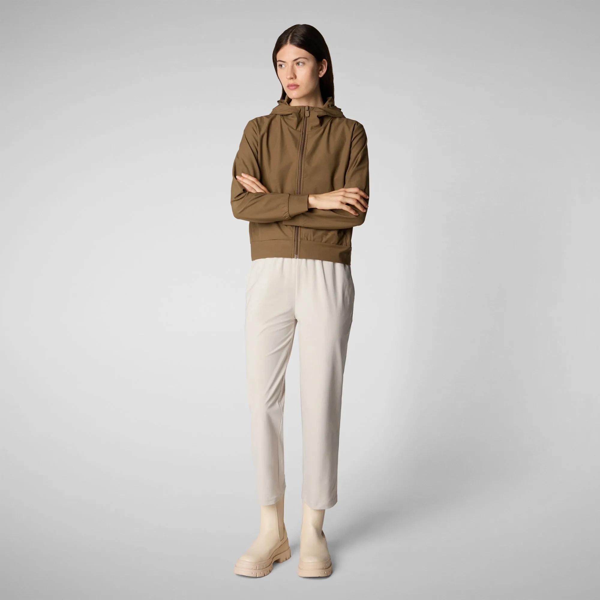 Woman's pant Milan in rainy beige