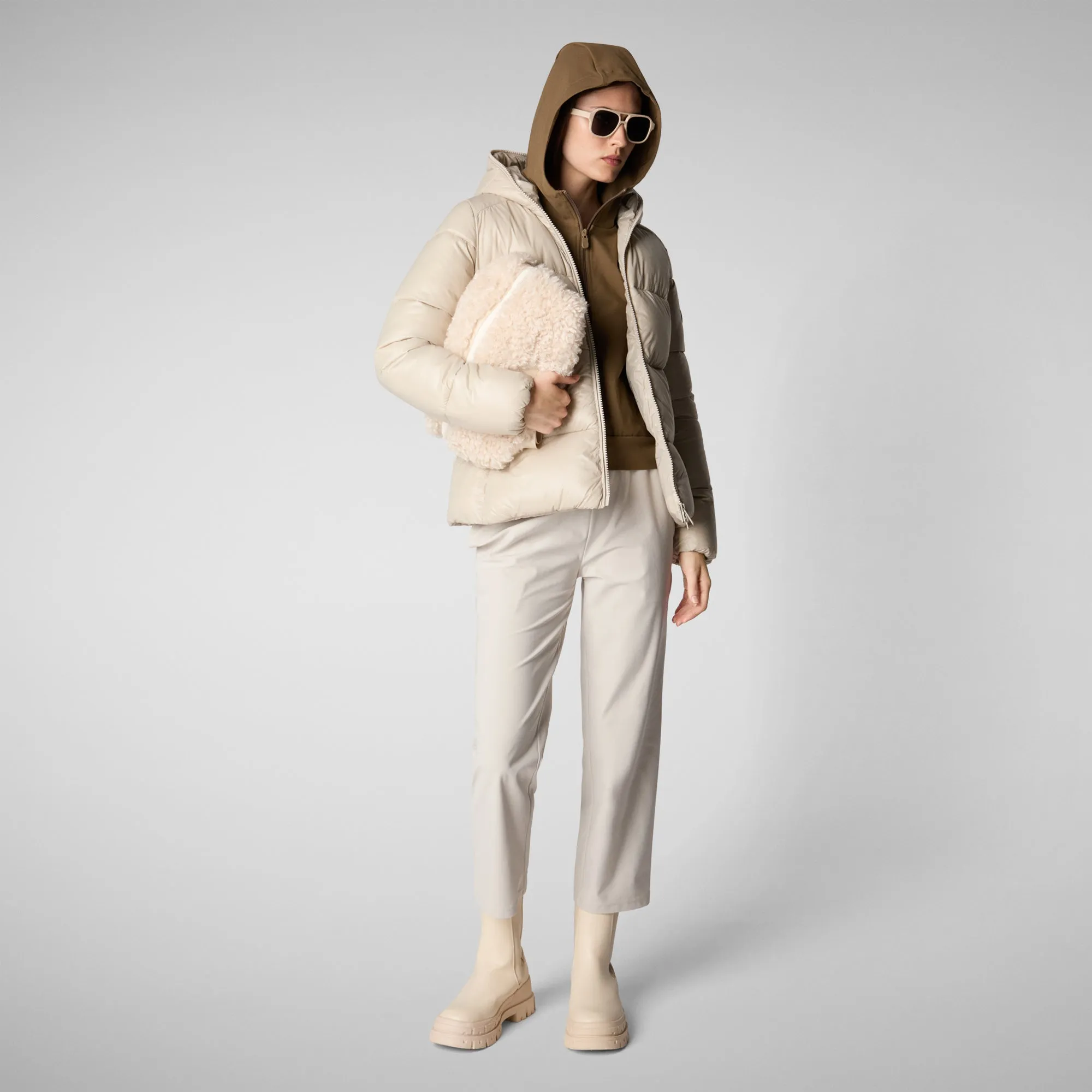 Woman's pant Milan in rainy beige