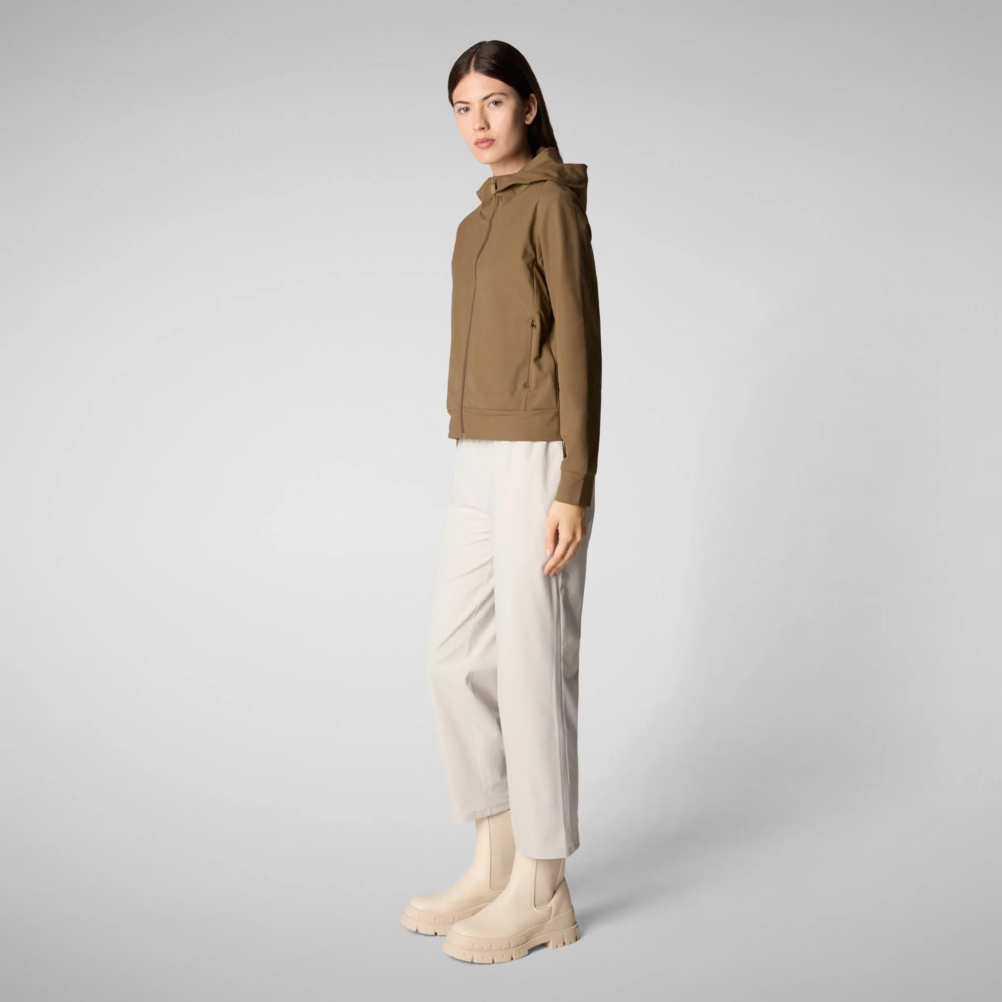 Woman's pant Milan in rainy beige