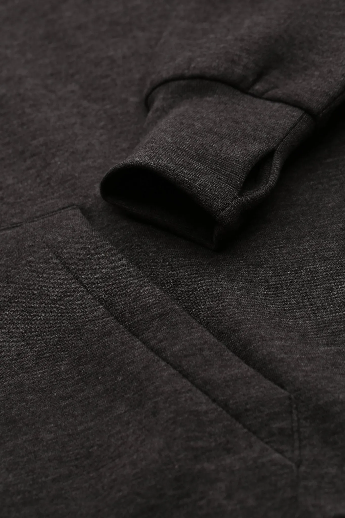 Womens 'TRADEMARK' Hoodie - CHARCOAL MARL