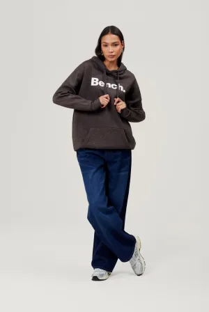 Womens 'TRADEMARK' Hoodie - CHARCOAL MARL